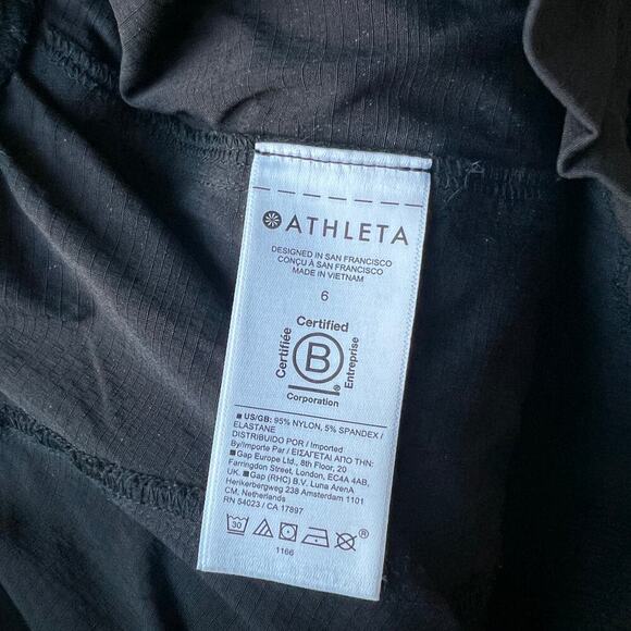 Athleta Trekkie Black High Rise Parachute Pant Size 6 - Picture 7 of 9